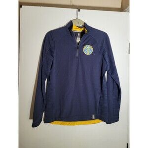 Denver Nuggets Pullover Shirt Zip Large Boys 14/16